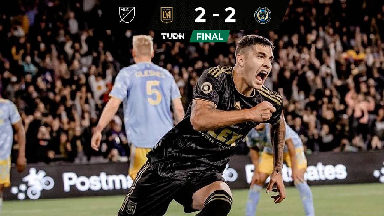 En duelo de líderes, el LAFC de Vela y Philadelphia Union empatan