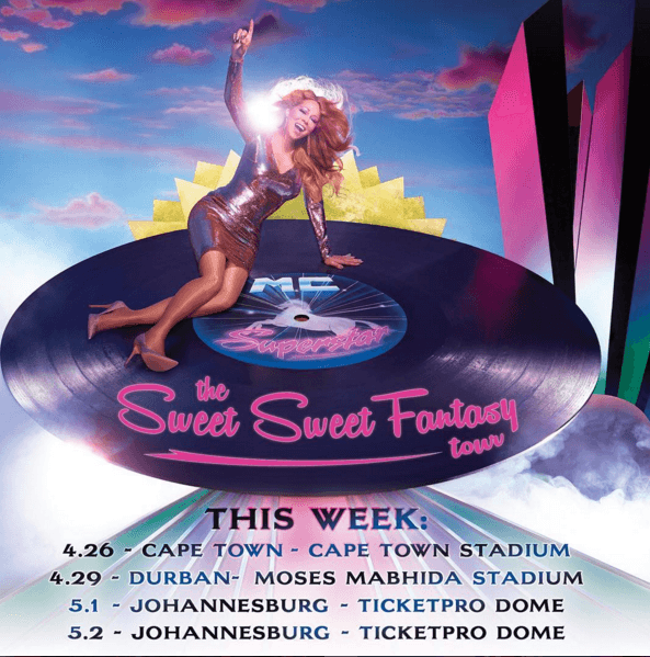 Después de su paso por Europa, la cantante ahora está deleitando a sus seguidores en Sudáfrica y otras regiones. ¡Está de lujo!