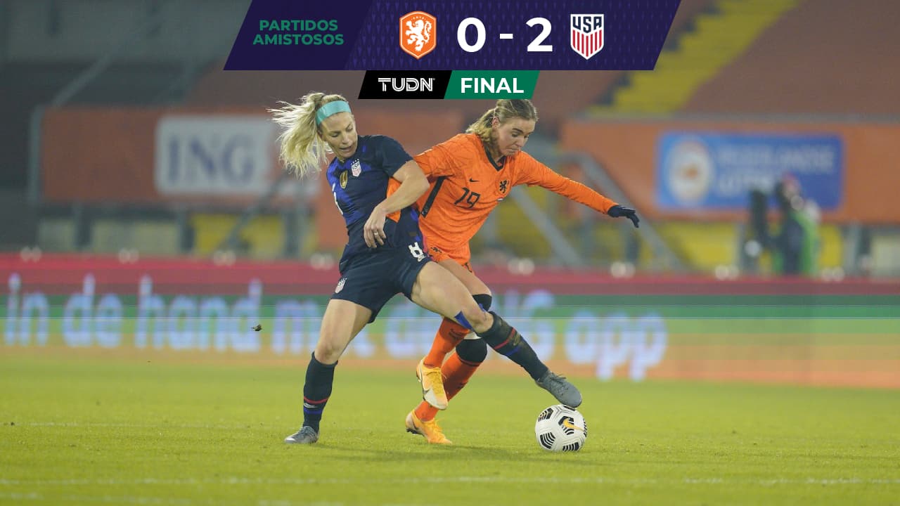 Estados Unidos femenil derrotó a Países Bajos en partido amistoso jugado en Holanda