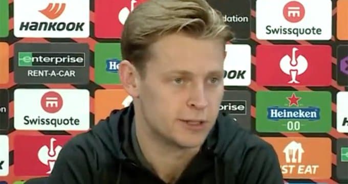 Frenkie de Jong salió al pasó de las críticas que ha recibido esta temporada