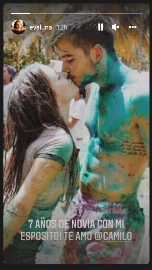 Por ejemplo, Evaluna Montaner colgó esta foto con el colombiano en donde le reiteró su amor.