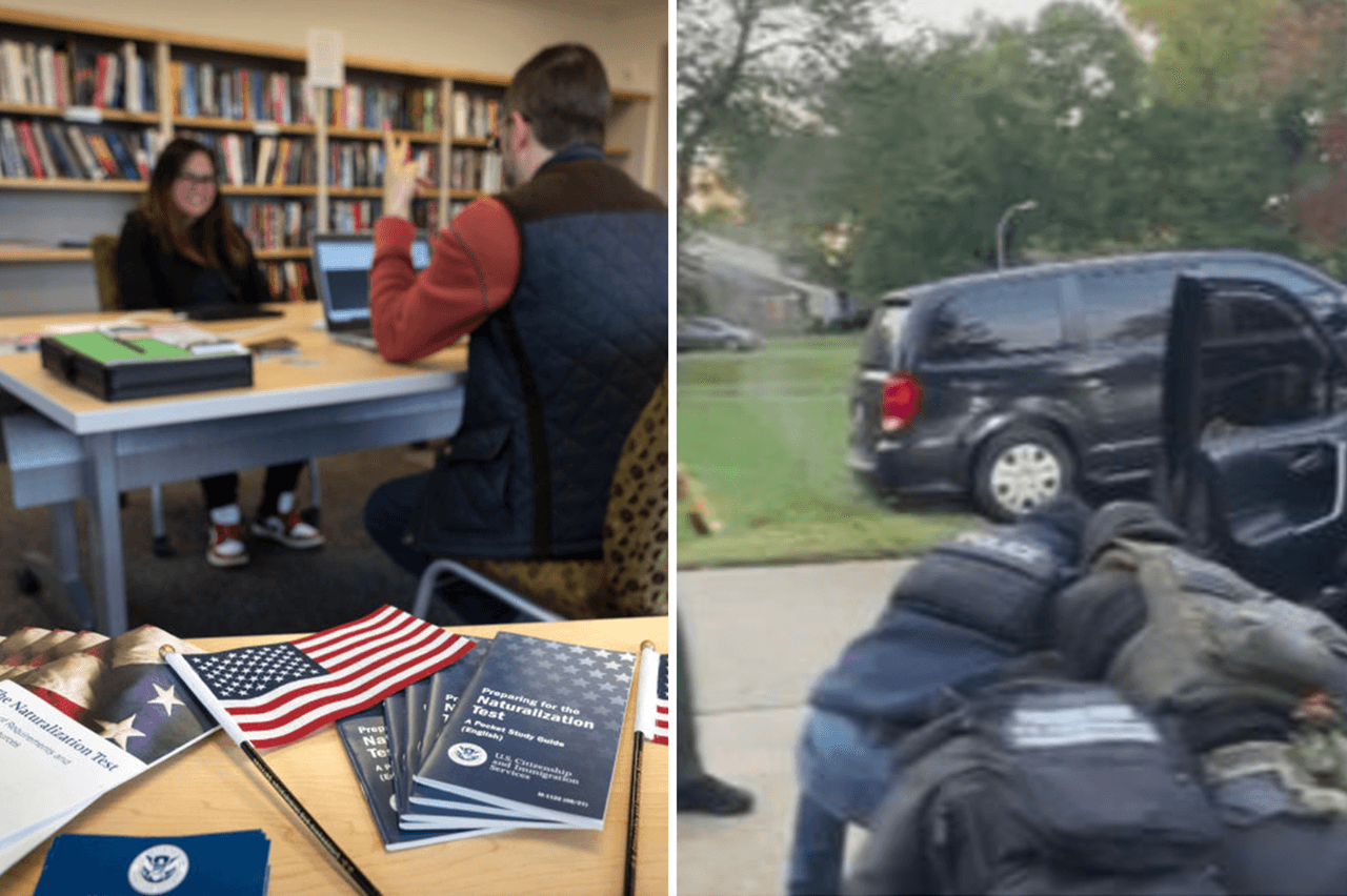La semana en video: el nuevo examen de ciudadanía y el violento arresto de un inmigrante frente a sus hijos