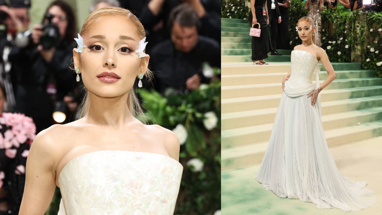 Ariana Grande en la Met Gala 2024.