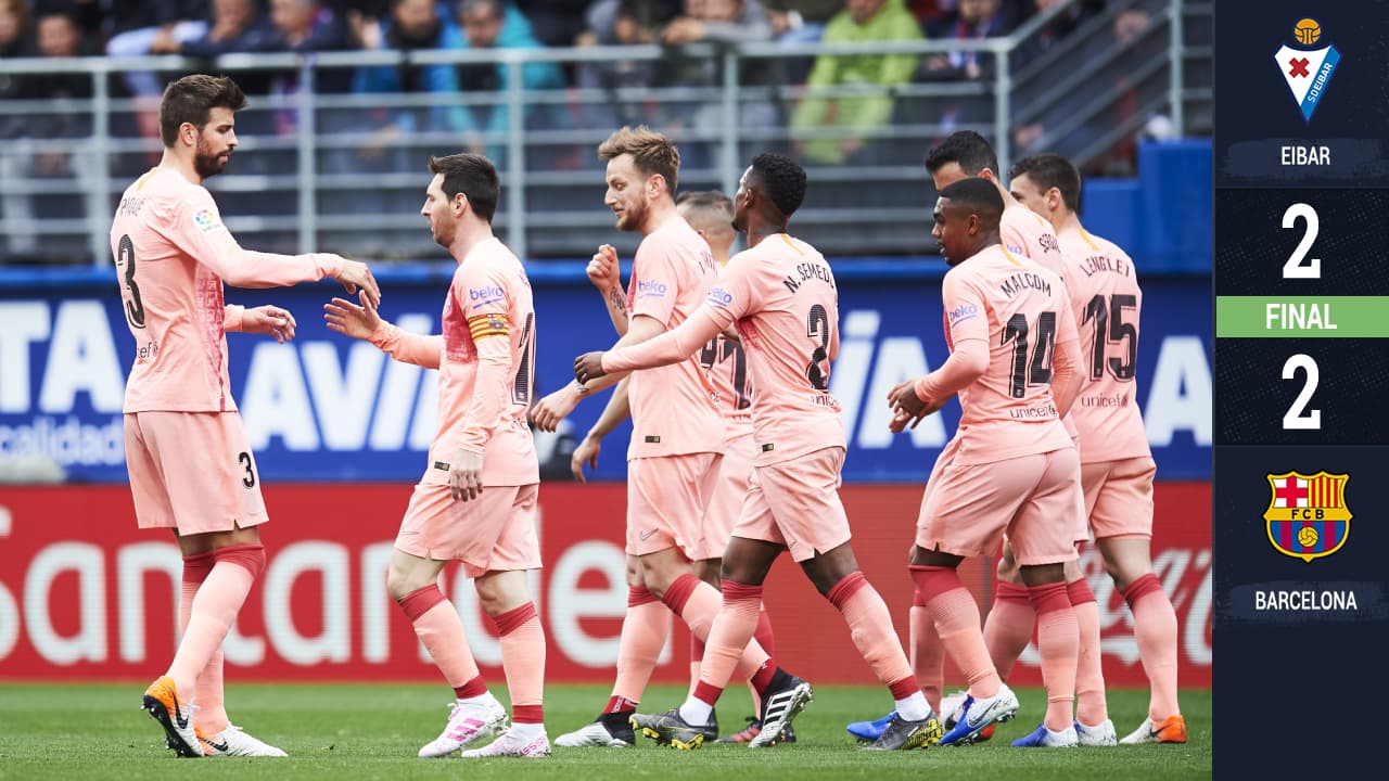 Los catalanes sufrieron en Ipurua.