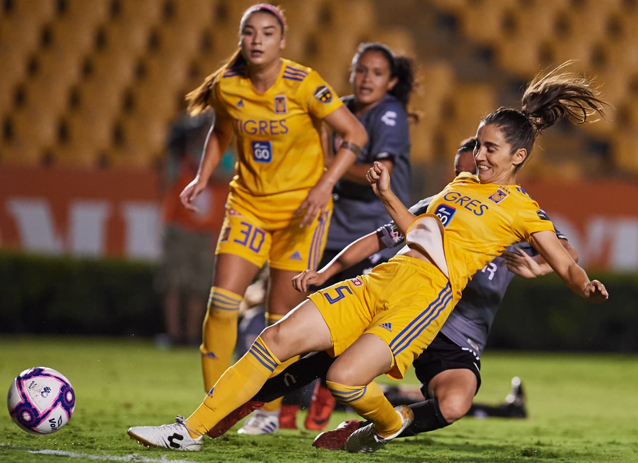 Lizbeth Ovalle, Belén Dde Jesús Cruz, Natalia Gómez Junco y María Fernanda Elizondo hicieron los goles en el triunfo de Tigres.