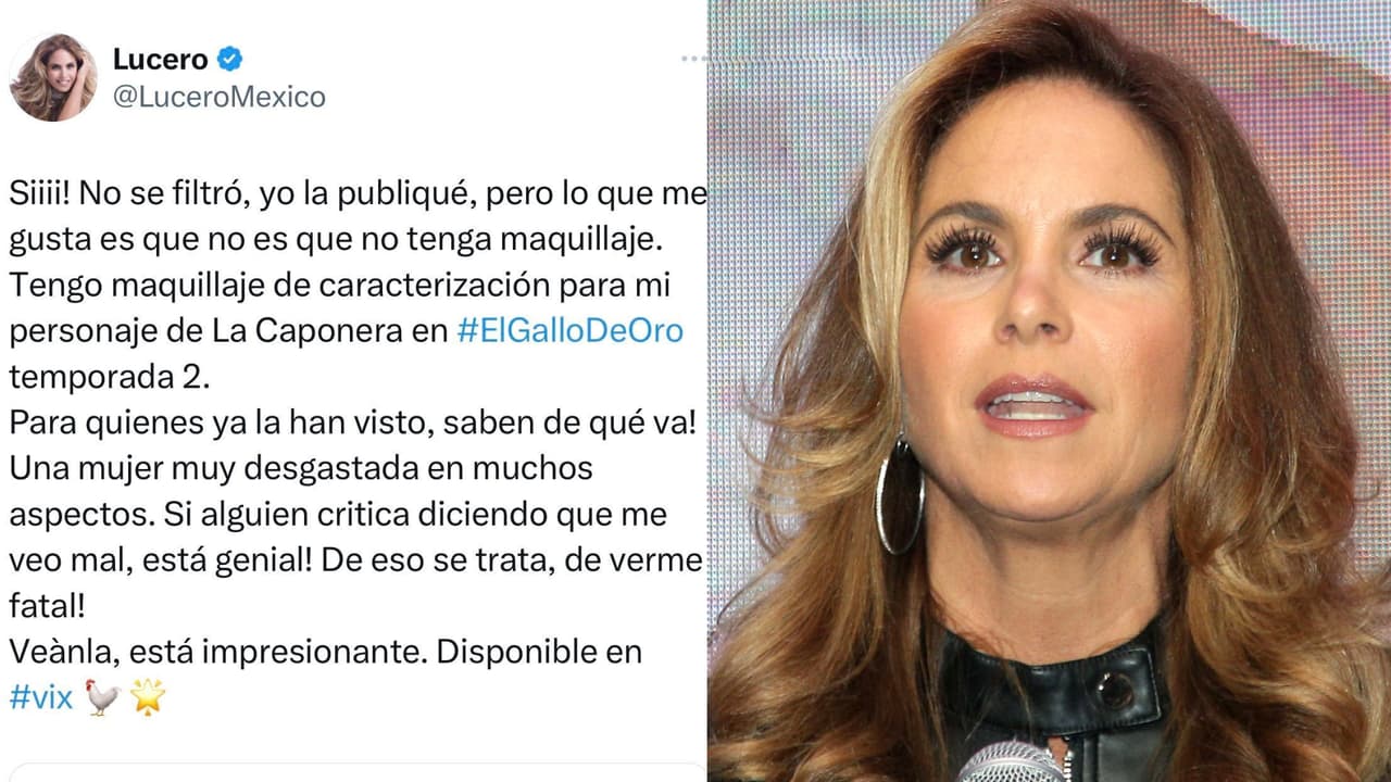 Lucero respondió a quienes dicen que "se ve mal": "De eso se trata, ¡de verme fatal!".
