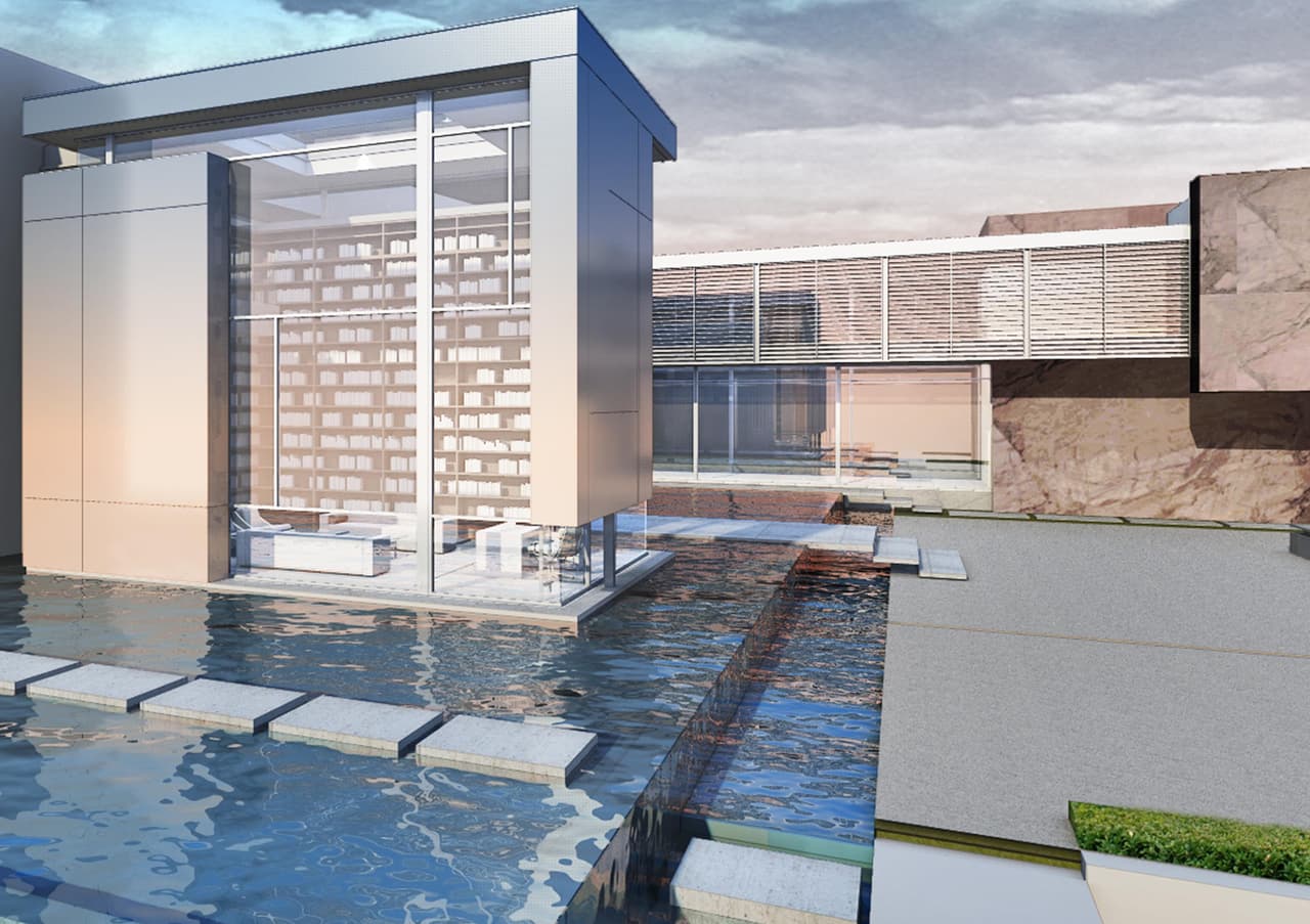 Contará con cuatro piscinas, incluyendo una de 180 pies de profundidad, la llamada ‘piscina infinita’.