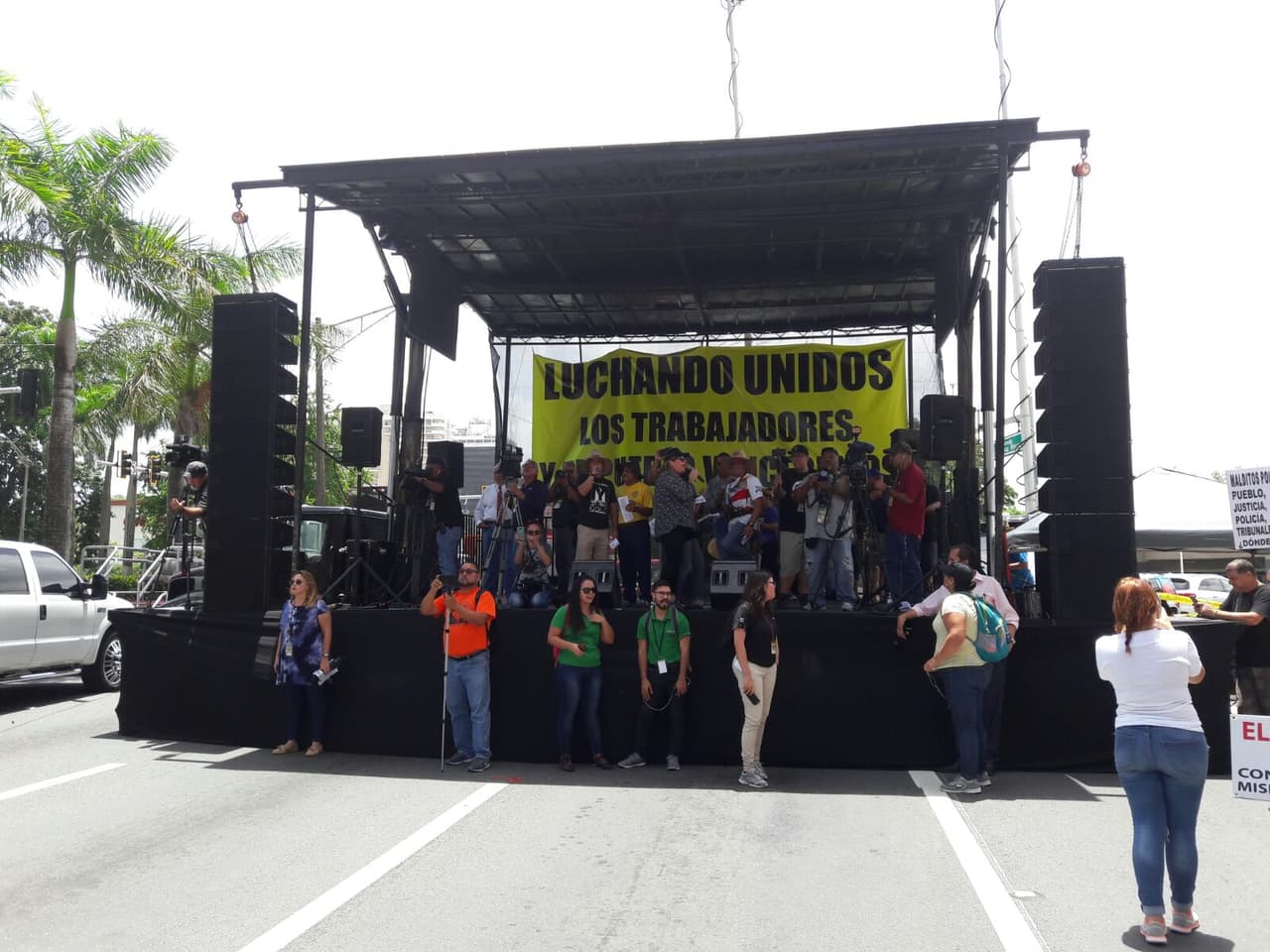 Marcha contra las medidas de austeridad en Puerto Rico.