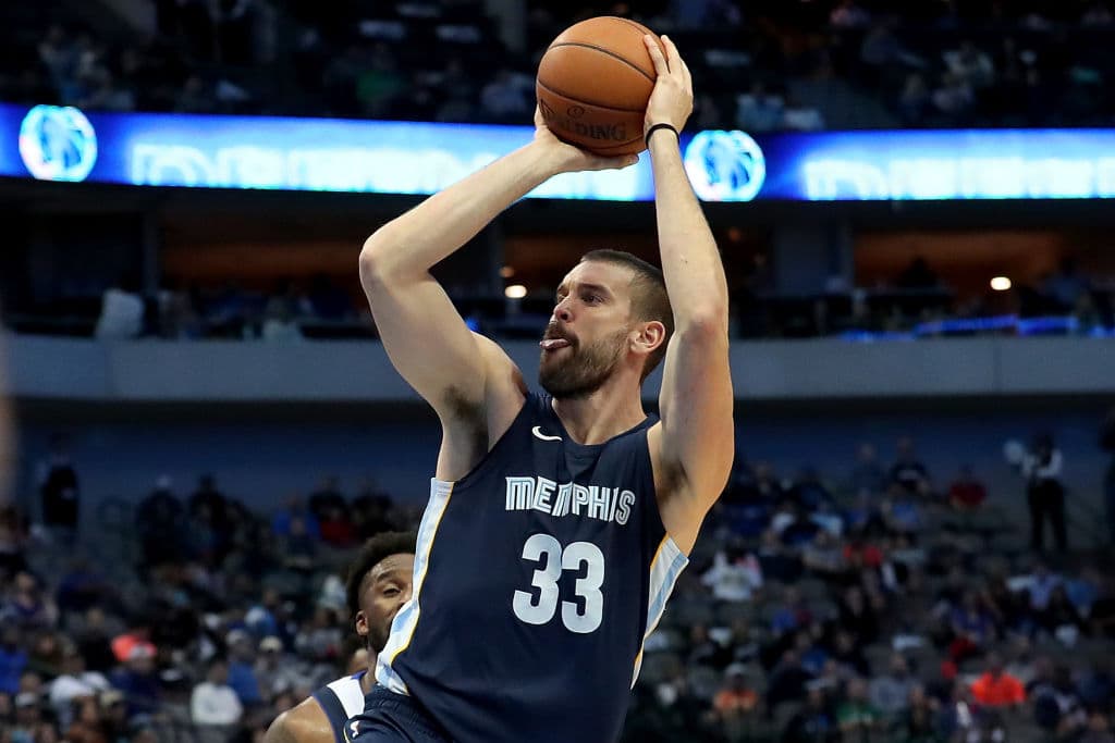 <b>Memphis Grizzlies: Marc Gasol</b>. El español es el líder en puntos (10,850), minutos (24,129), canastas (3,813), tiros libres (2,549), rebotes defensivos (4,225), ha sido la cara del equipo por años.