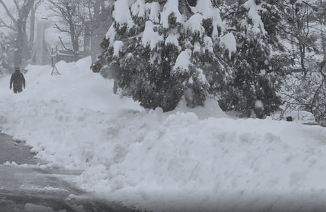 Más de cinco pies de nieve tras las
<a href="https://www.univision.com/local/los-angeles-kmex/local/los-angeles-kmex/autos-atascados-en-la-nieve-en-san-bernardino-video" target="_blank">fuertes nevadas</a> en el sur de California, dejan atrapadas a varias comunidades en las montañas del condado de San Bernardino, muy cerca de Los Ángeles.