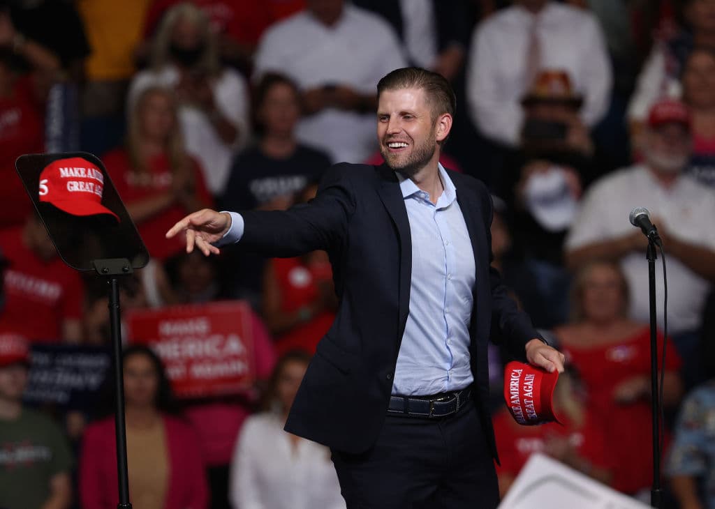 Eric Trump, el segundo hijo del presidente Donald Trump, también será un orador de la segunda jornada de la Convención Republicana.
