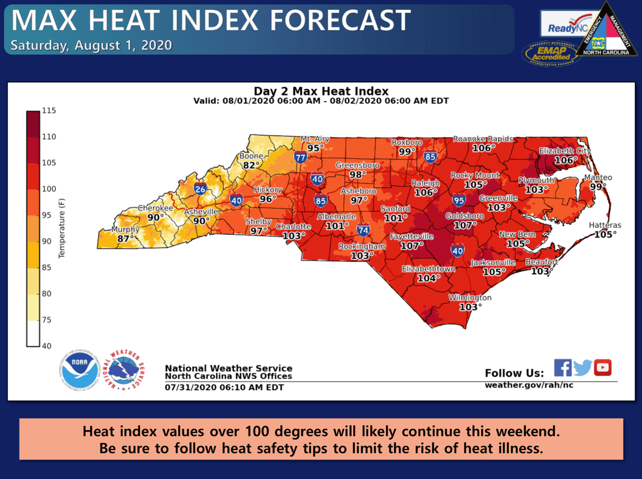 A pesar de las continuas lluvias y ráfagas de viento, las altas temperaturas continuarán en el estado,