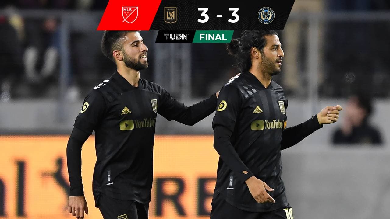 Cardiaco empate entre LAFC y Philadelphia con golazo de Vela