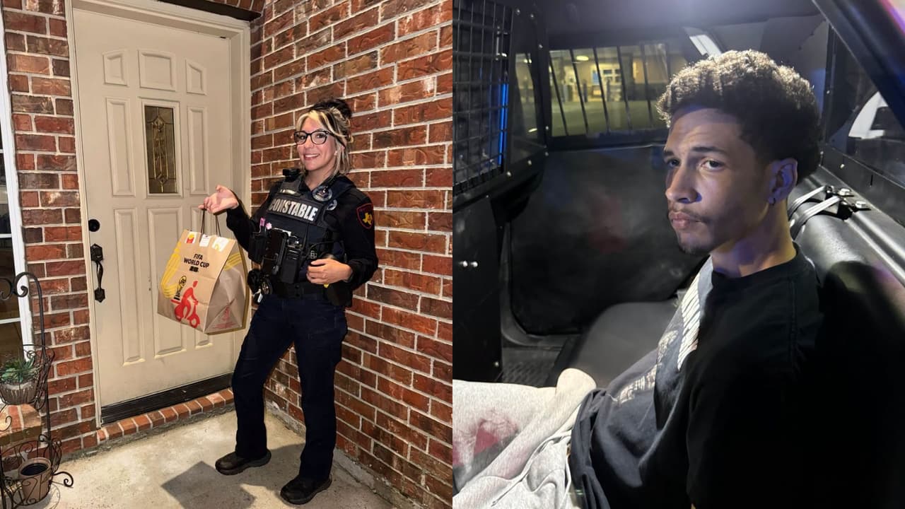 Arrestan a repartidor de comida por conducir un vehículo robado; oficiales deciden completar la entrega