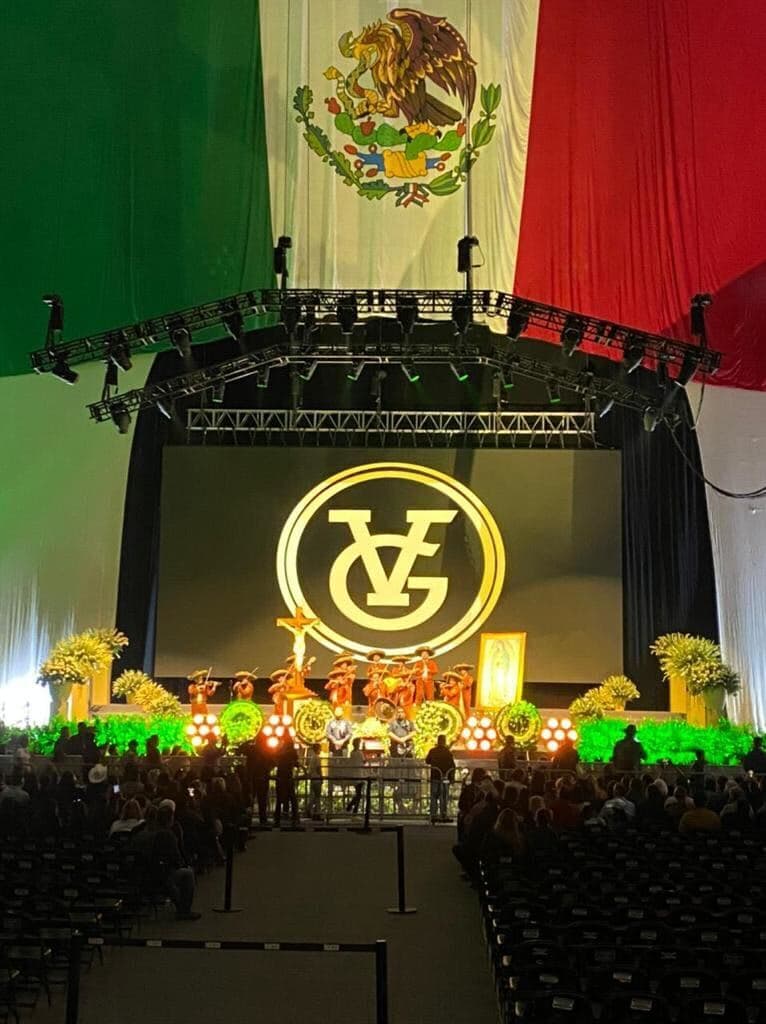 Interior de la arena VFG durante el homenaje a Vicente Fernández el domingo 12 de diciembre de 2021.