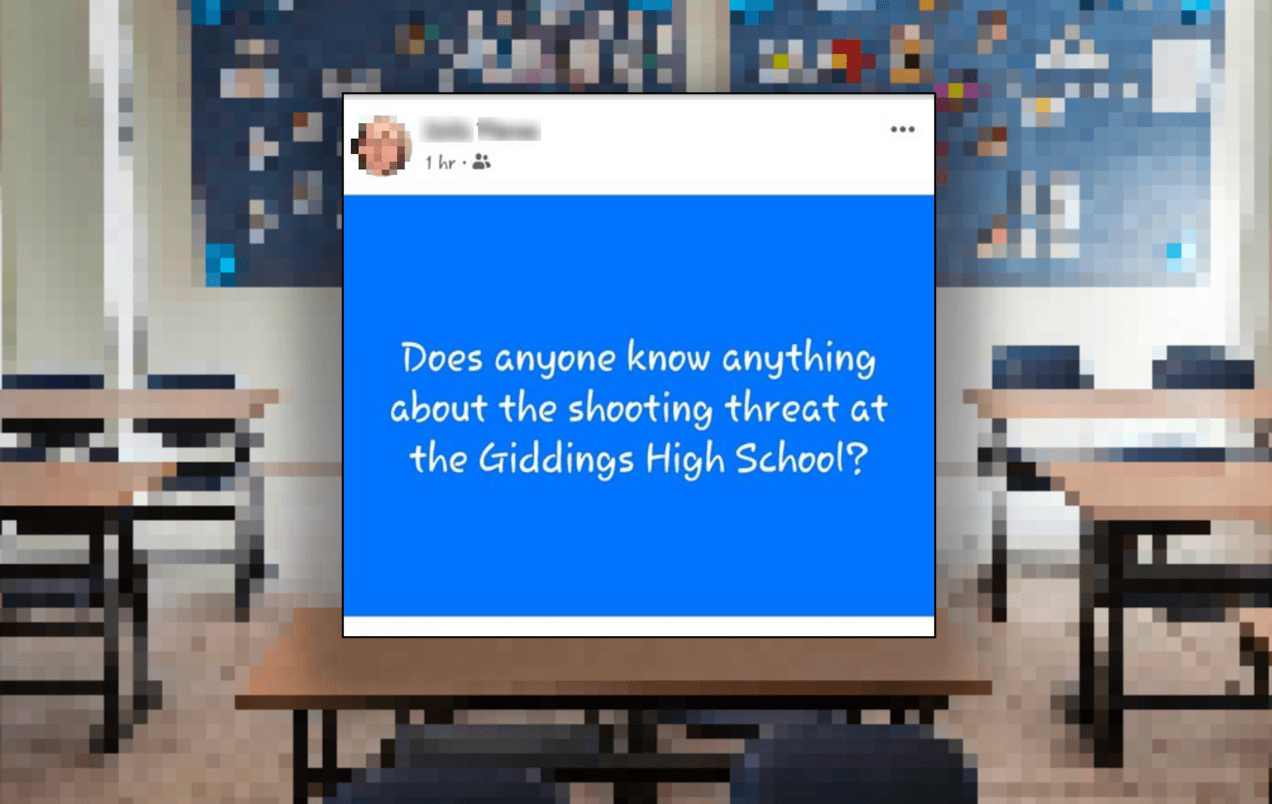 Policía de Giddings aclara rumores sobre presunta amenaza de tiroteo a escuela