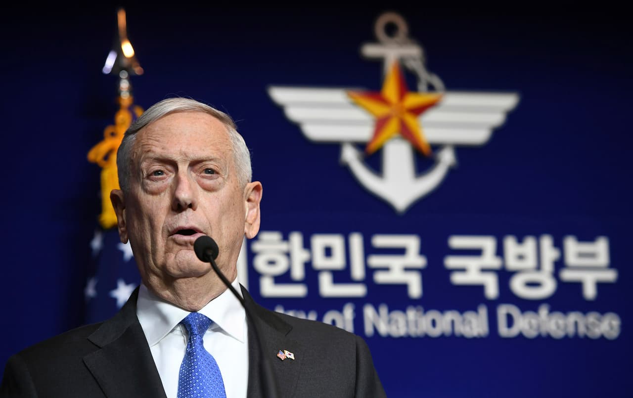 Mattis a Corea del Norte: "no se equivoquen, cualquier ataque nuclear chocará contra una enorme respuesta militar"
