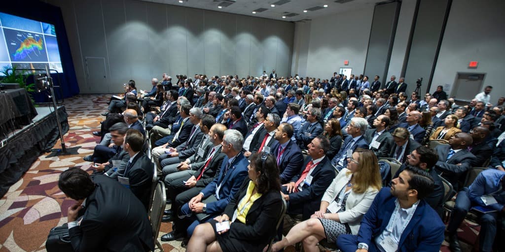 La conferenciaa Offshore Technology Conference fue pospuesta por seguridad del equipo y de los asistentes, se indicó que más adelante se darán a conocer las nuevas fechas.