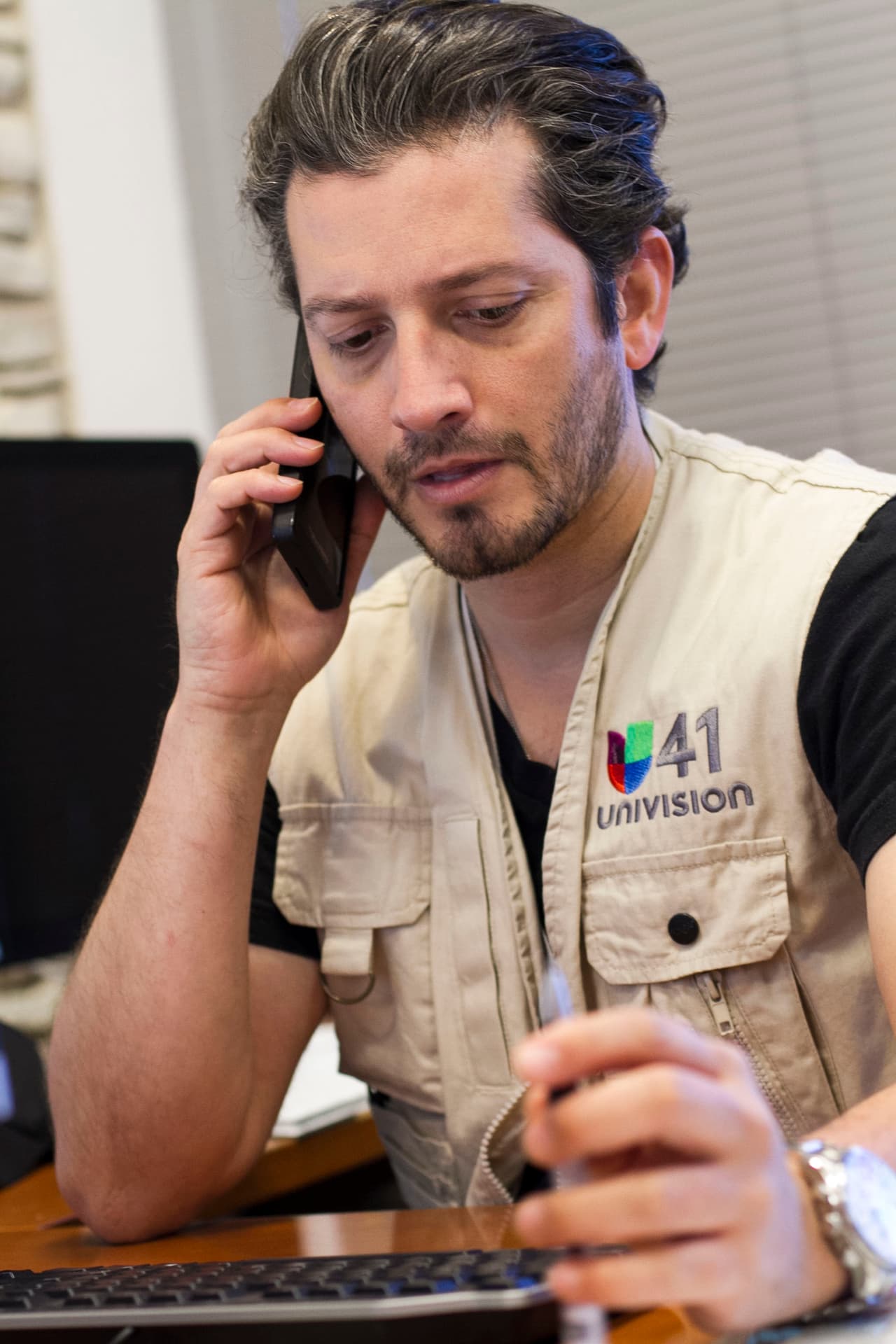 David Ríos captó lo que pasa detrás de bambalinas en Univision Austin.