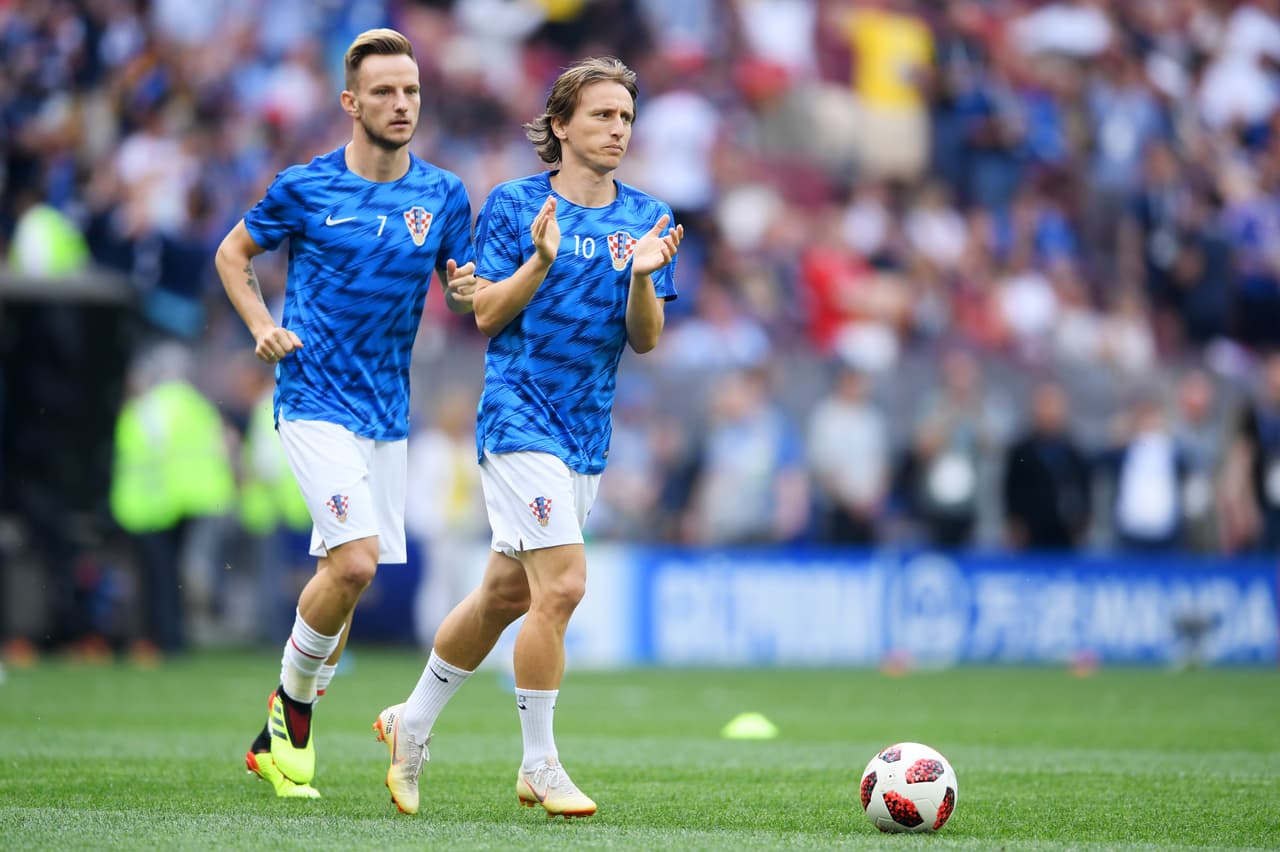 El cerebro croata Luka Modric era el hombre a seguir en la selección de Croacia en este pertido definitivo en el estadio Luzhniki.