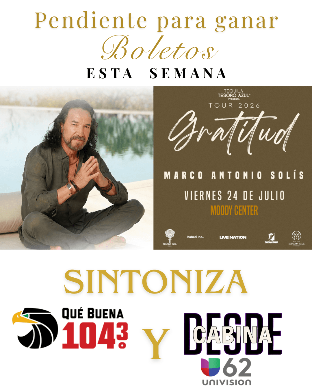 🎤✨ ¡MARCO ANTONIO SOLÍS LLEGA A AUSTIN! ✨🎤
