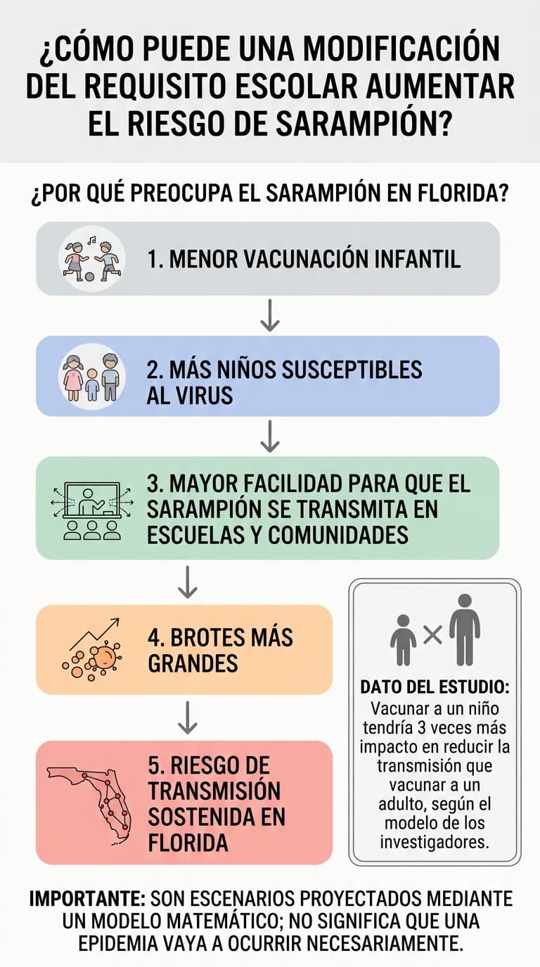 ¿Por qué preocupa el sarampión en Florida?