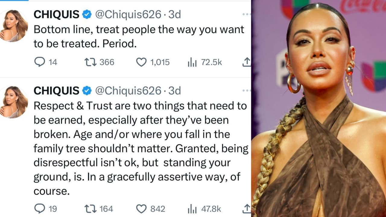 Estos son los mensajes que Chiquis publicó en X tras darse a conocer la demanda contra su abuelo.