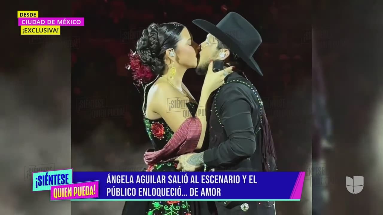 Nodal y Ángela presumen su amor en público.