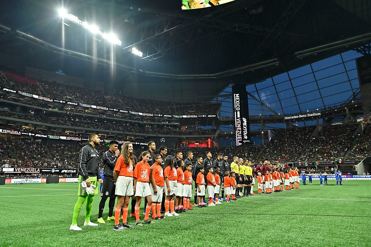 Mercedes-Benz Stadium fue la sede para el juego amistoso y de preparación para México y Venezuela, cada selección con su torneo de verano en mente, la Copa Oro y la Copa América, respectivamente.