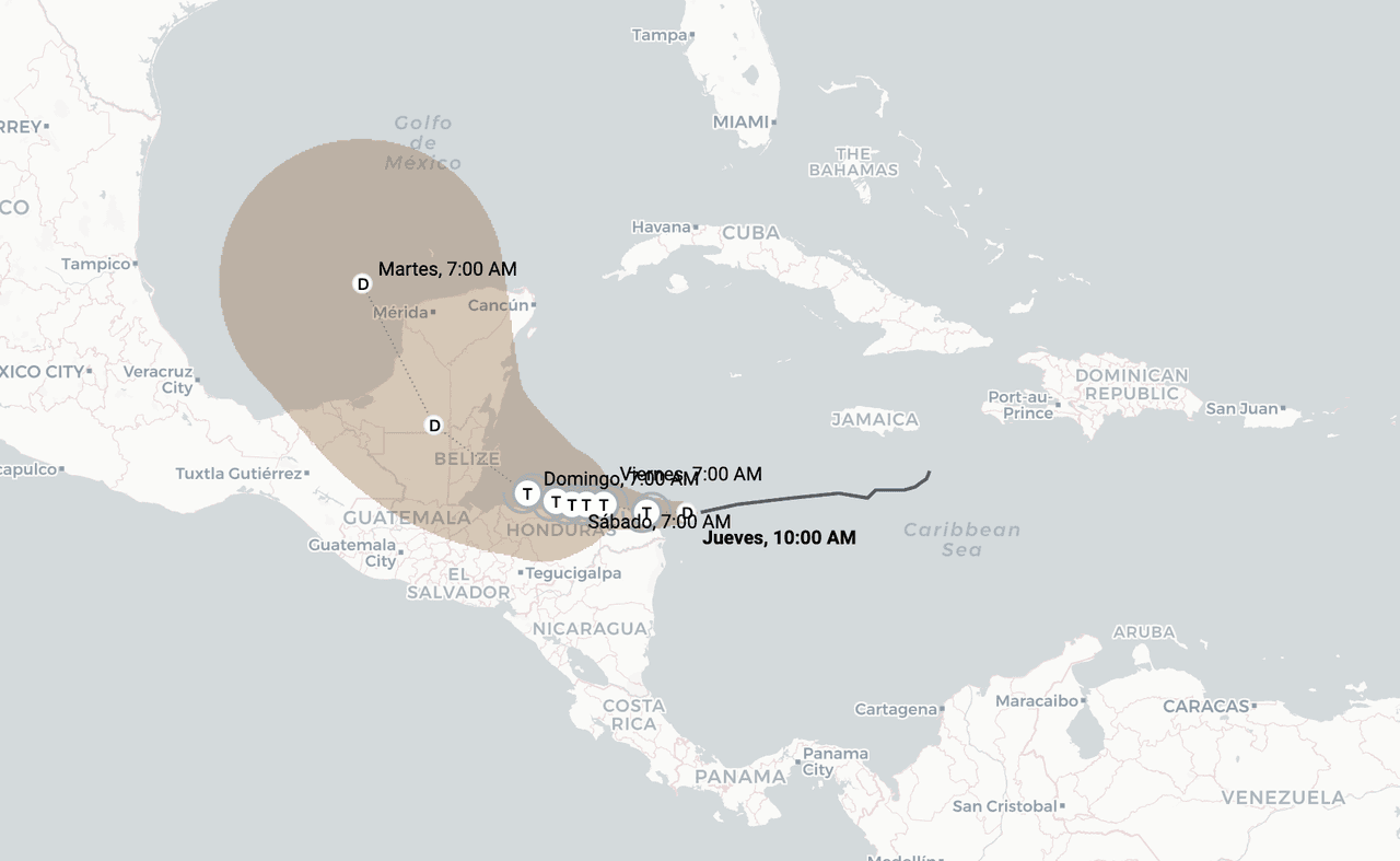 🔴 Tormenta tropical Sara desata intensas lluvias en Centro América: sigue aquí su trayectoria en vivo