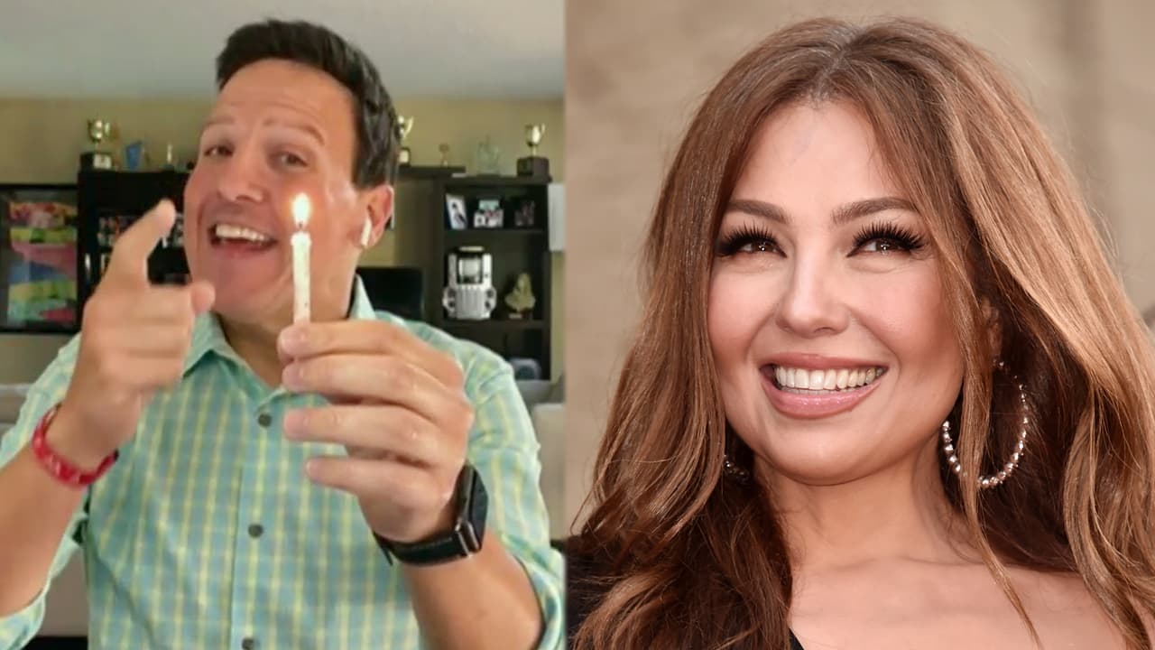 <a href="https://www.univision.com/shows/despierta-america/quien-apago-la-velita-en-el-cumple-de-thalia-asi-celebramos-a-la-cantante-en-este-dia-especial-video">Thalía cumplió 49 años</a>, y aunque no fue ella, alguien apagó la velita. ¿Quién habrá sido?