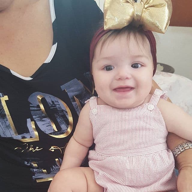 La hermosa Kamilia nació un 27 de agosto del 2015 pa las 12:15 PM. La pequeña pesó unas 8 libras con 4 onzas y midió 21 pulgadas. Gred nos ha mantenido informados de todos los procesos de su crecimiento. La princesa ya tiene 8 meses y está hermosa.