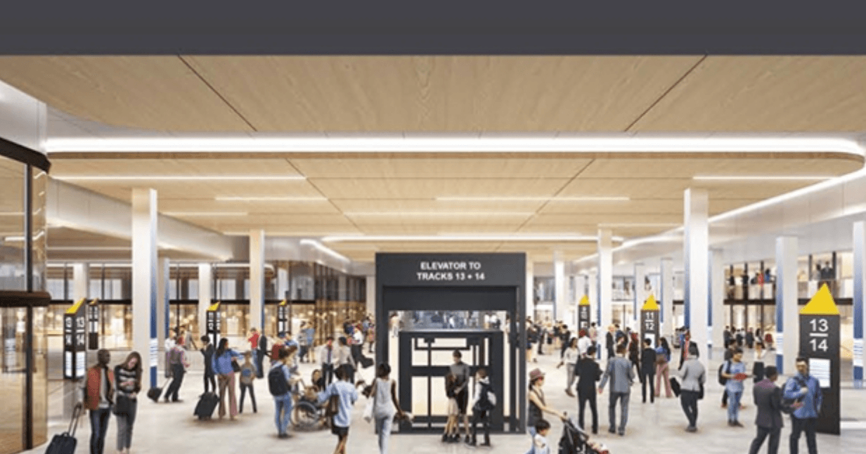 Más que una simple estación de tren, la nueva Penn Station será una revitalización de todo el vecindario, con la adición de nuevos edificios residenciales y comerciales, dignos
<b>del centro de tránsito más concurrido del hemisferio occidental.</b>
<br>
