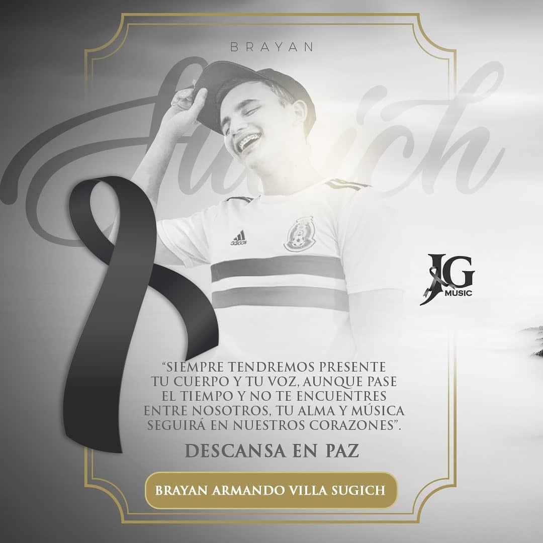 La noticia de su fallecimiento la dio JG Music, disquera que desde hace apenas pocos meses lo representaba junto a su banda Grupo Margen.