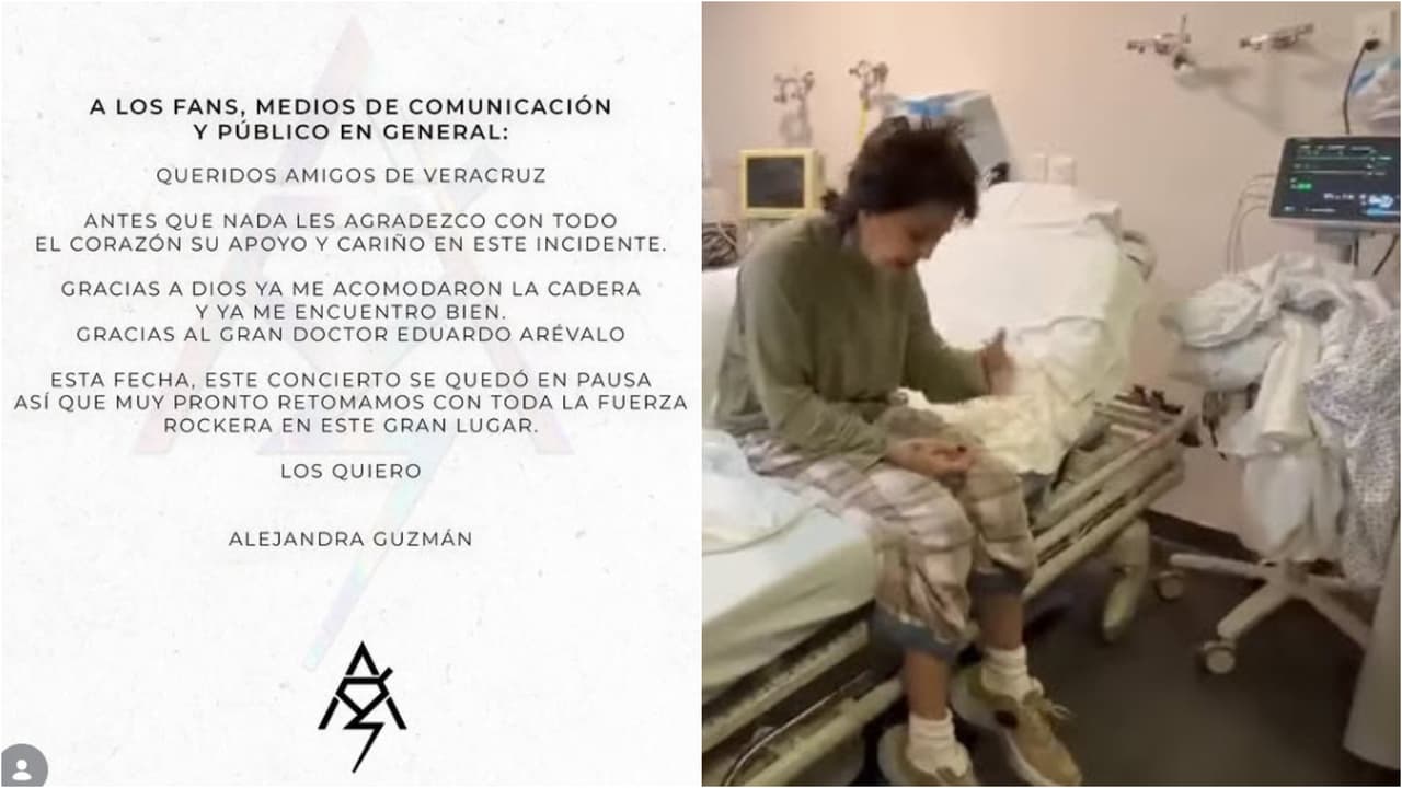 Alejandra Guzmán emitió un comunicado en el que se reportó que estaba bien tras ser hospitalizada.