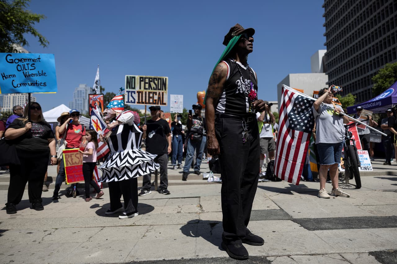 La manifestación fue organizada por el Movimiento 50501 con aliados comunitario.