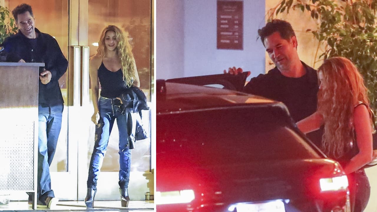 Shakira y Manuel García-Rulfo fueron captados saliendo juntos del hotel Sunset Tower.