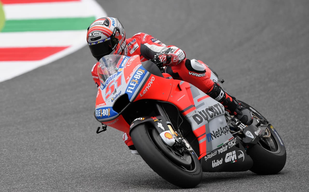 Pirro buscaba brillar luego de que se presentara un récod de velocidad máxima de la moto de Andrea Dovizioso (Ducati Desmosedici GP18) de 356,4 km/h.