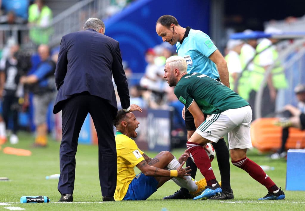 En el partido contra México por el los octavos de final el pasado 2 de julio de 2018 en Cosmos Arena, en Samara.