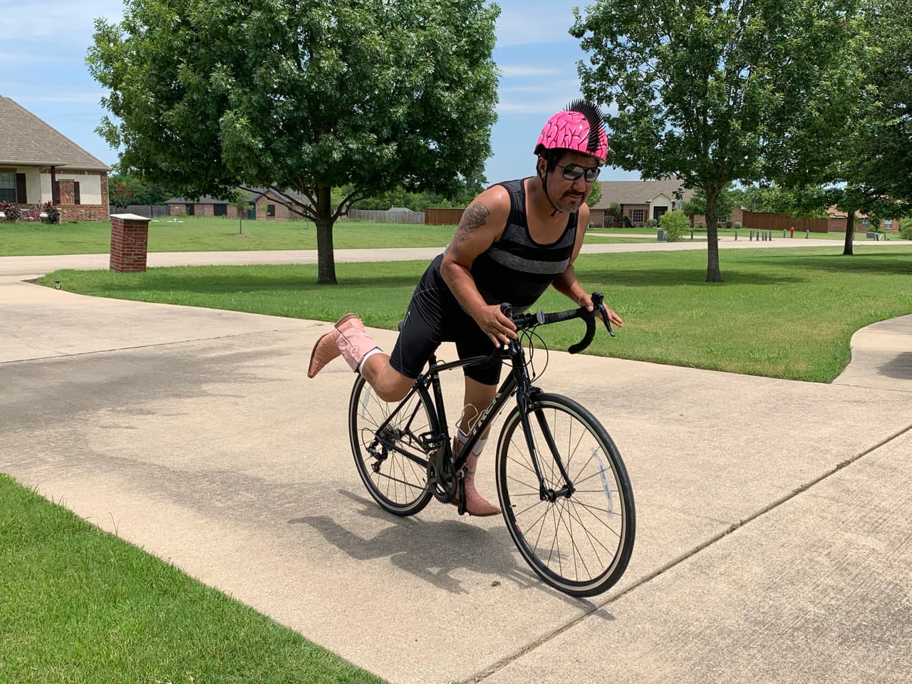 Con esta pinta, seguro que haría historia sin importar su rendimiento deportivo.