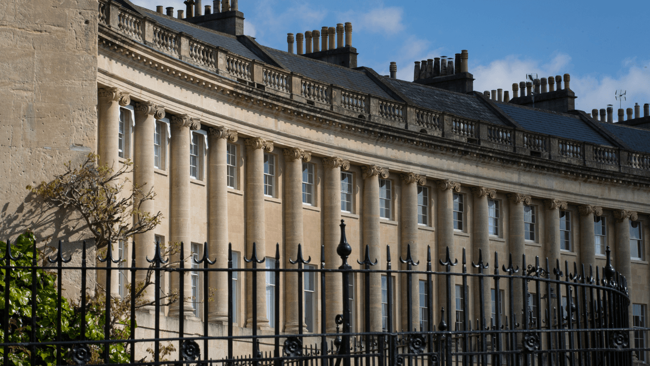 Royal Crescent en Bath, Inglaterra.