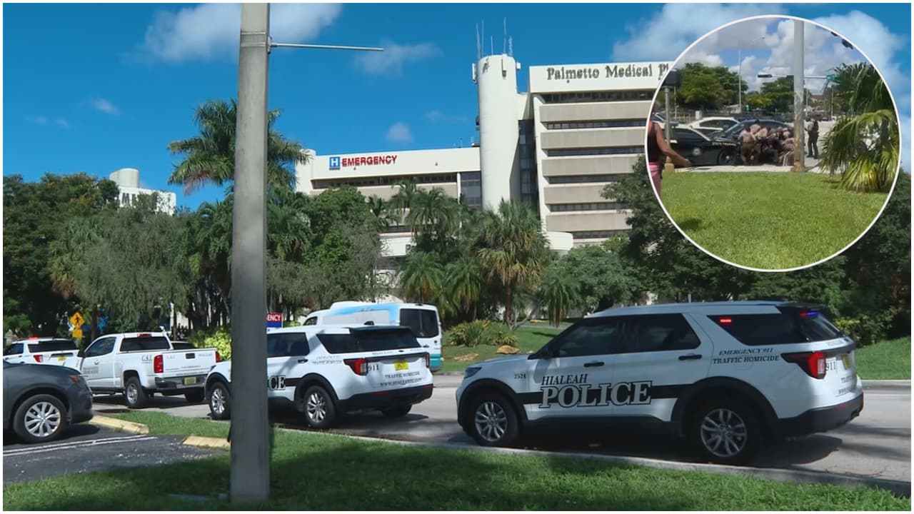 Paciente roba el carro a una mujer en un hospital de Hialeah y desata una persecución