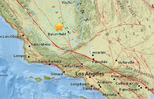 Un sismo de 4.8 grados sacude el centro de California