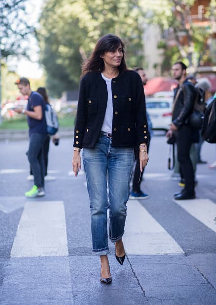 Emmanuelle Alt, Milan Fashion Week, Spring 2016