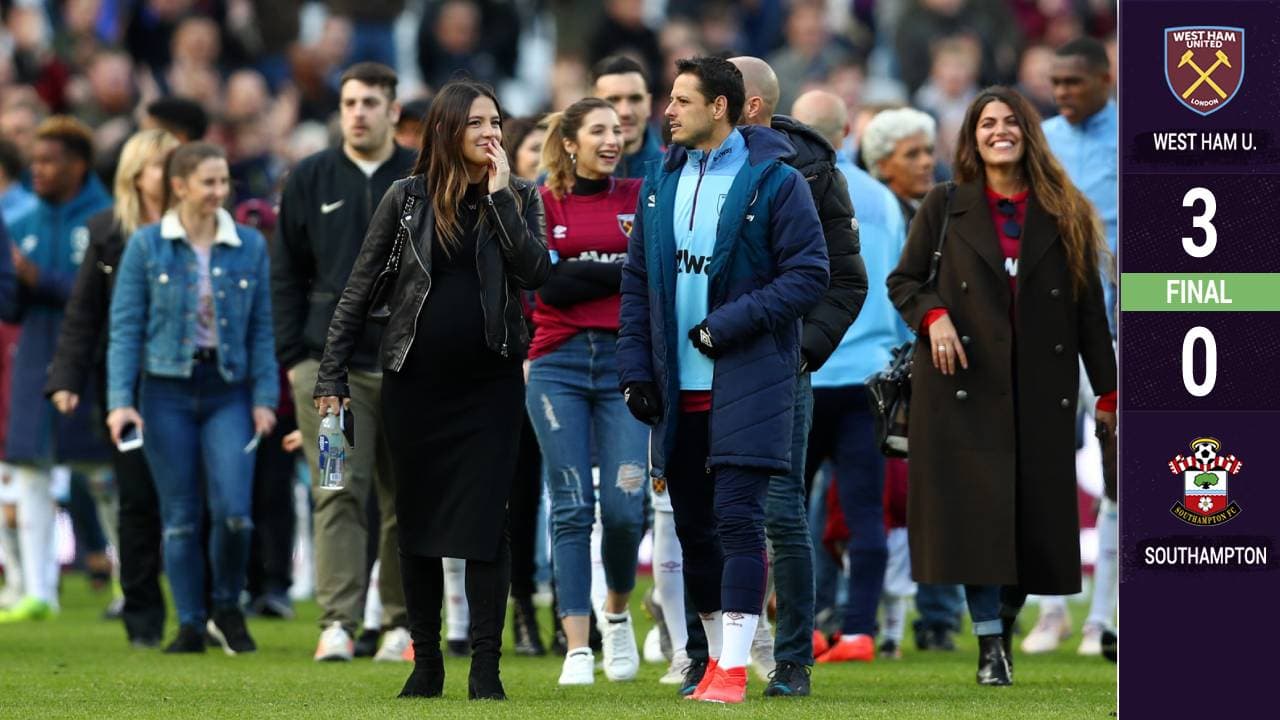 Con Chicharito en la banca, West Ham venció a Southampton