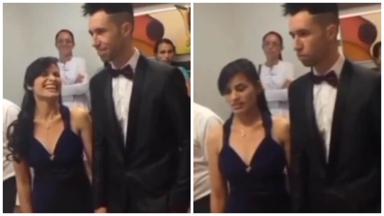 Mujer bromea en el altar al dar el "sí, acepto" y el juez cancela su boda: video se hace viral