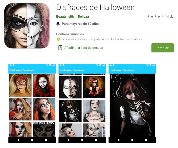 Disfraces de Halloween.