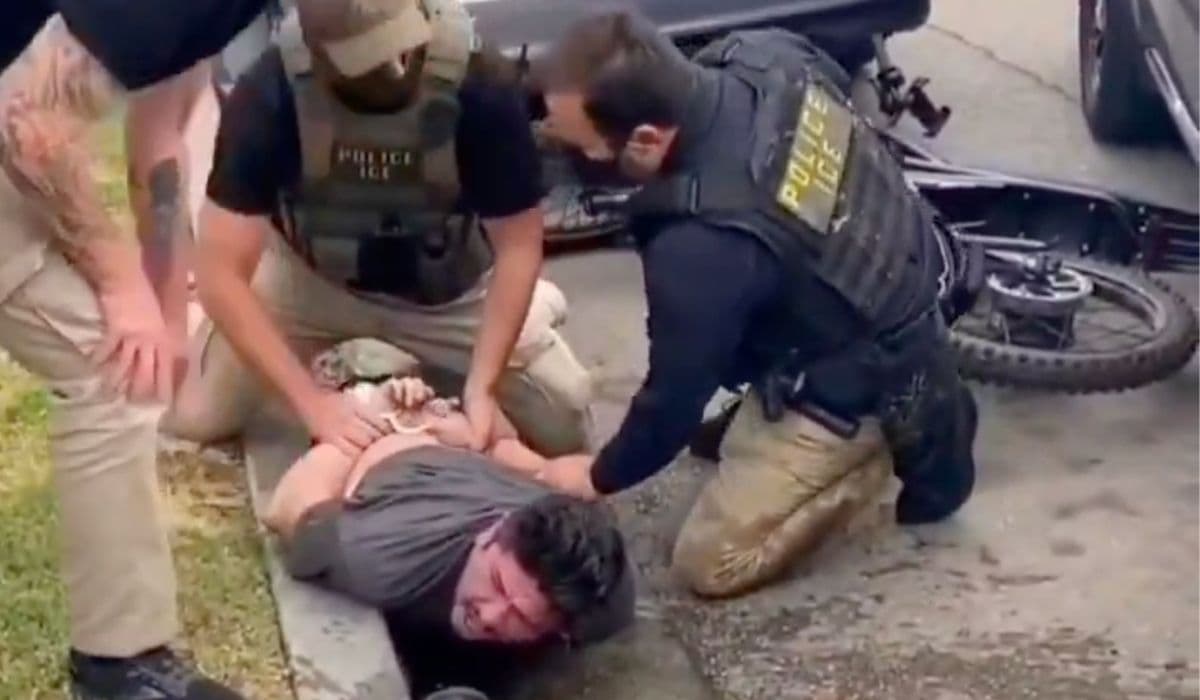 Un brazo fracturado y un vecindario indignado luego de que agentes de ICE intentaran detener a un ciudadano estadounidense en Long Beach