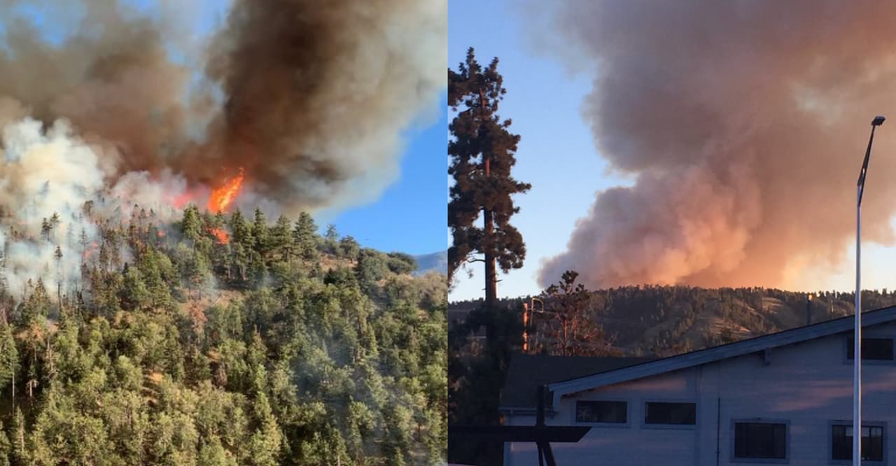 Expanden zona de evacuación por incendio Radford cerca de Big Bear