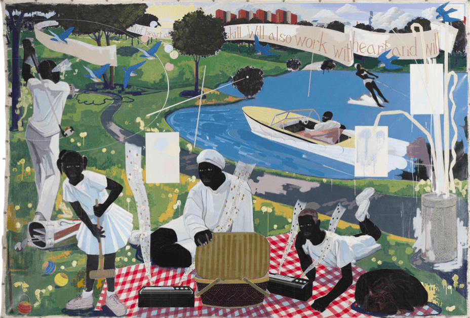 El cuadro 'Past Times' de Kerry James Marshall se vende en $21,1 millones